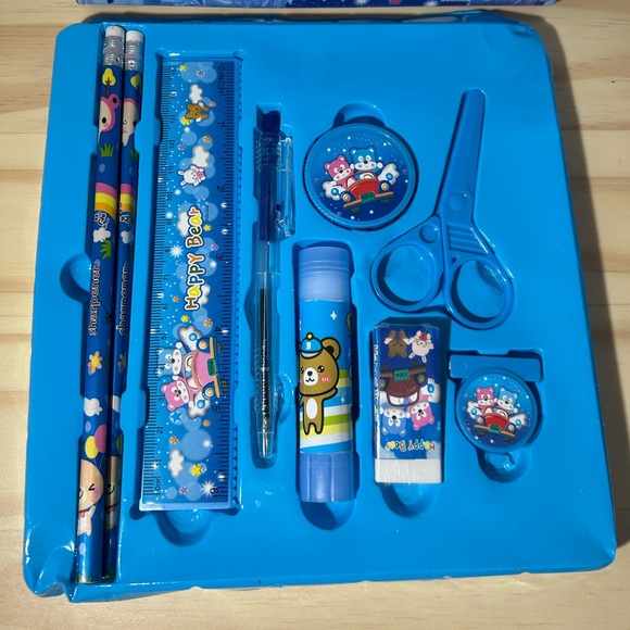 4/$20 Kids Boys School Tools 9 Pcs Set Goodybag Gift - Picture 2 of 3
